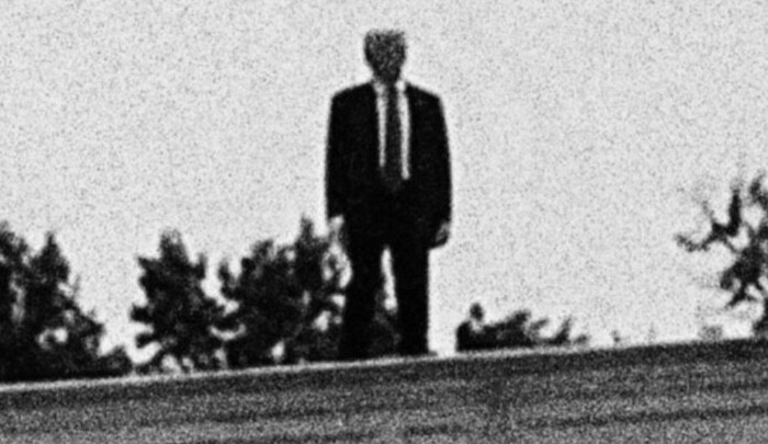 Trump on roof