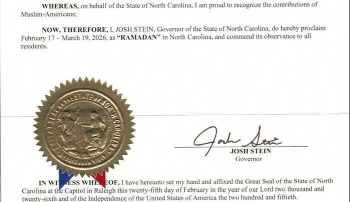 NC Ramadan Proclamation 74