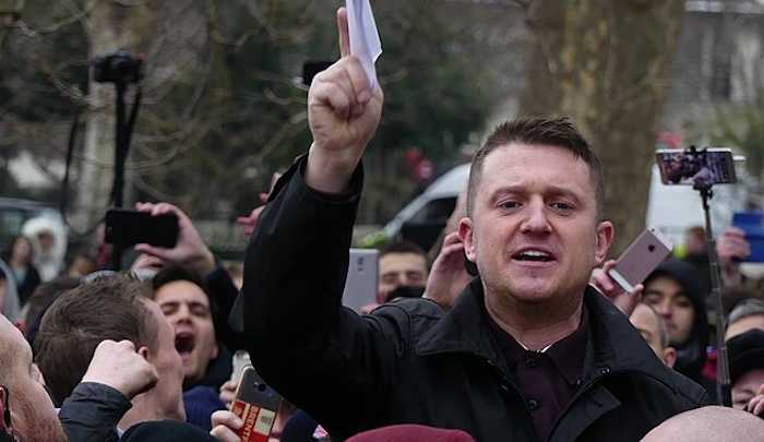 Tommy Robinson at Speakers' Corner by Shayan Barjesteh van Waalwijk van Doorn, Creative Commons Attribution-Share Alike 4.0